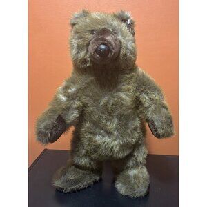 1989 24K 18” Polar Puff Dana Grizzly Bear Standing Plush Made Korea Realistic